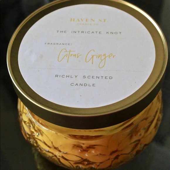 CITRUS GINGER CANDLE HAVEN STREER CANDLE CO NEW 2 WICK 10.8 oz - Picture 2 of 4